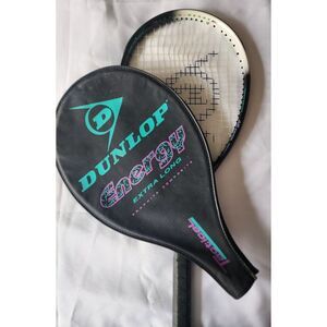 DUNLOP TENNIS RACQUET‎ TACTICAL SERIES ENERGY RACKET STRUNG 4-5/8" RARE FIND